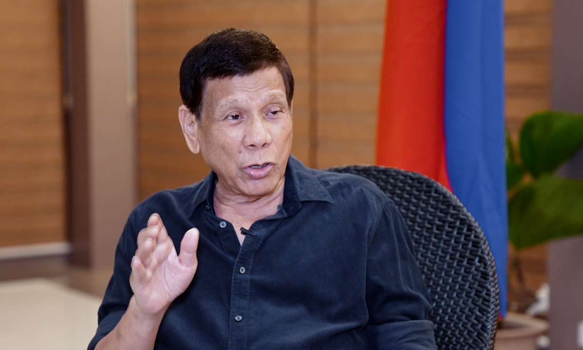 GT exclusive: Former Philippine president Duterte warns Manila to turn back from detrimental path, resolve disputes through dialogue