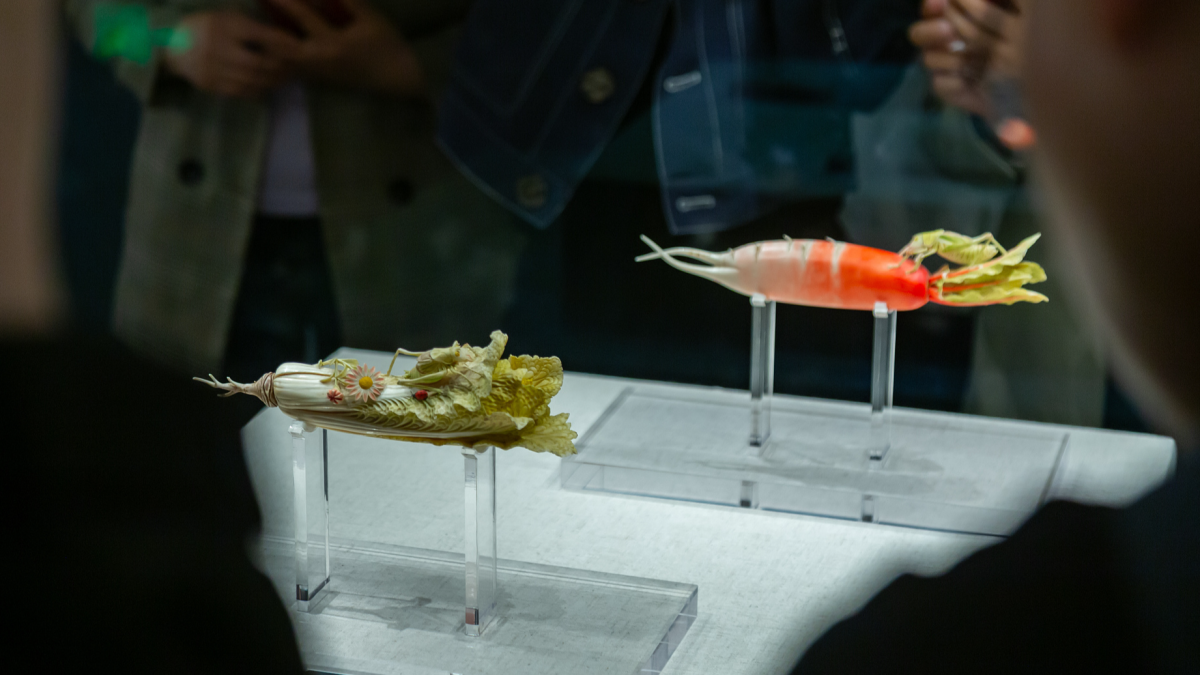 Ivory radish and cabbage exhibits draw crowds at Henan Museum